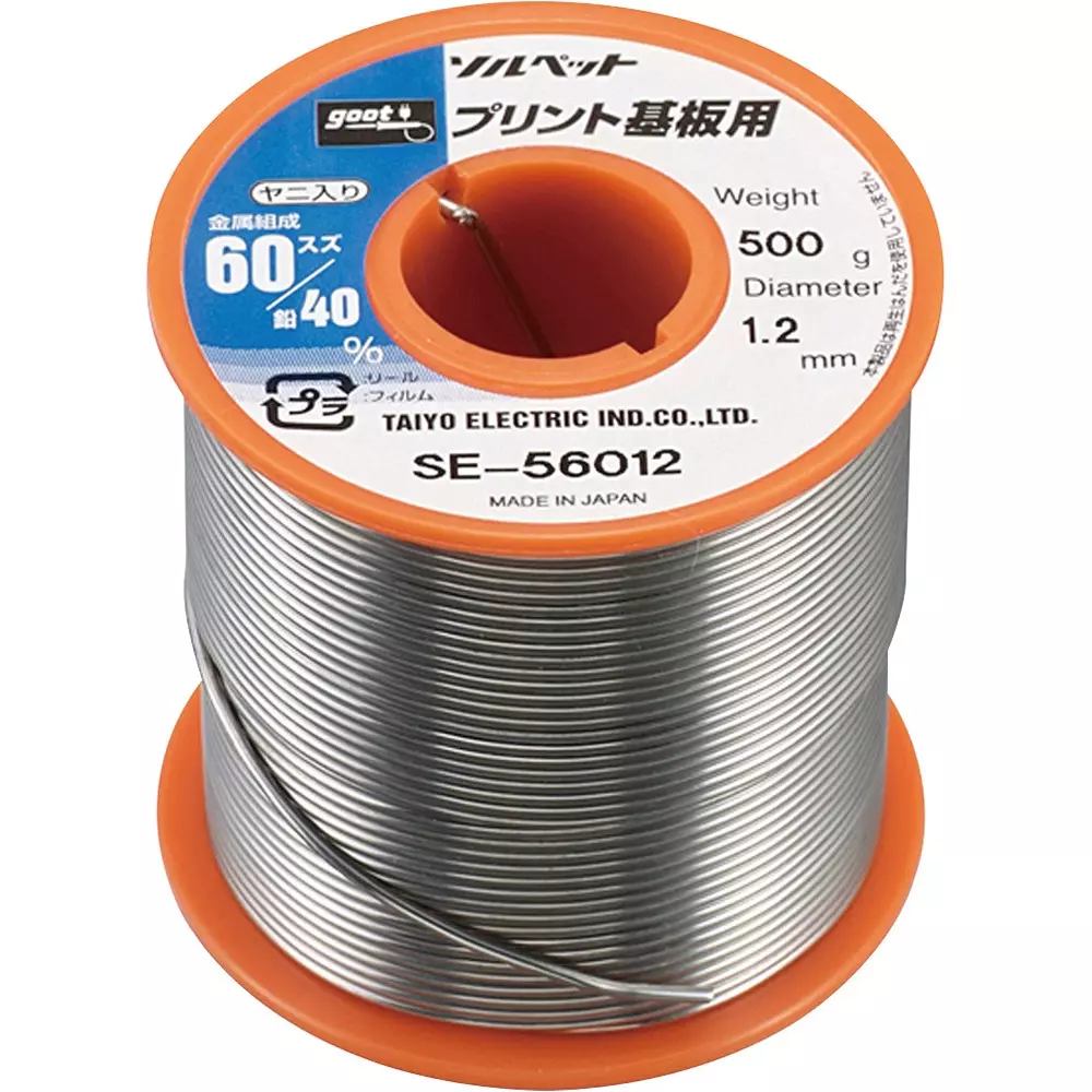 Goot Reel Winding Solder 0.6 mm Wire Diameter, SE-56006 (1 Roll)
