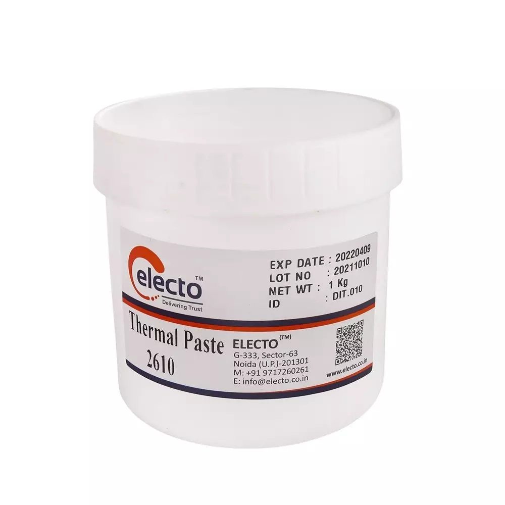 Electo 2610 Thermal Grease Paste White 1 TC Paste Item Form 1 Kg Container Packaging Type ‎Thermal Paste