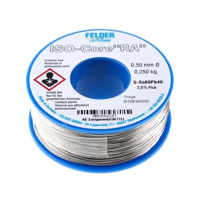Felder Lottechnik Wire 0.5 mm Lead solder 183°C Melting Point, 18.600.52037