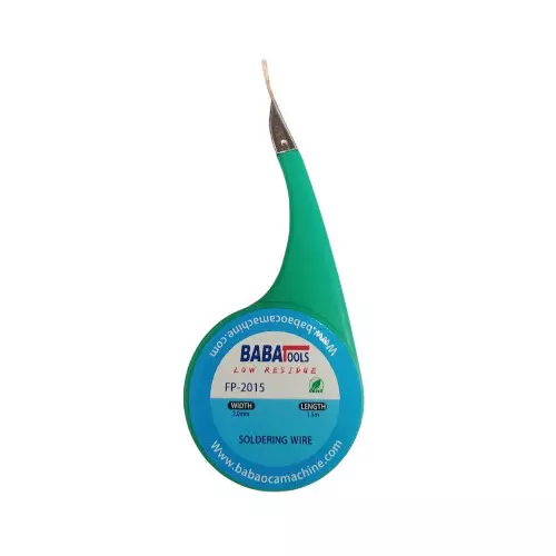 BABA TOOLS Desoldering Wire 1.5 mx2 mm Oxide-Free Braided Copper, FP-2015