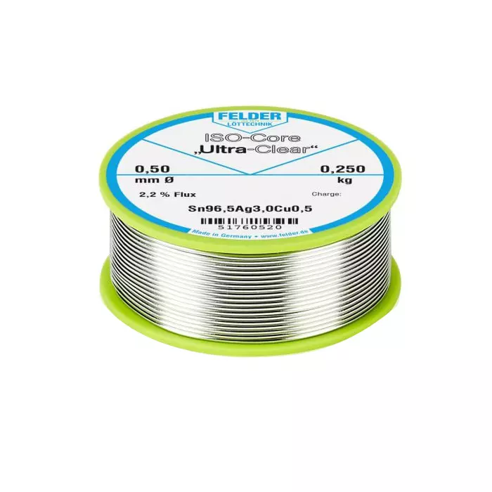 Felder Lottechnik Wire 0.50 mm Lead Free Solder 217°C Melting Point, 51760520 37