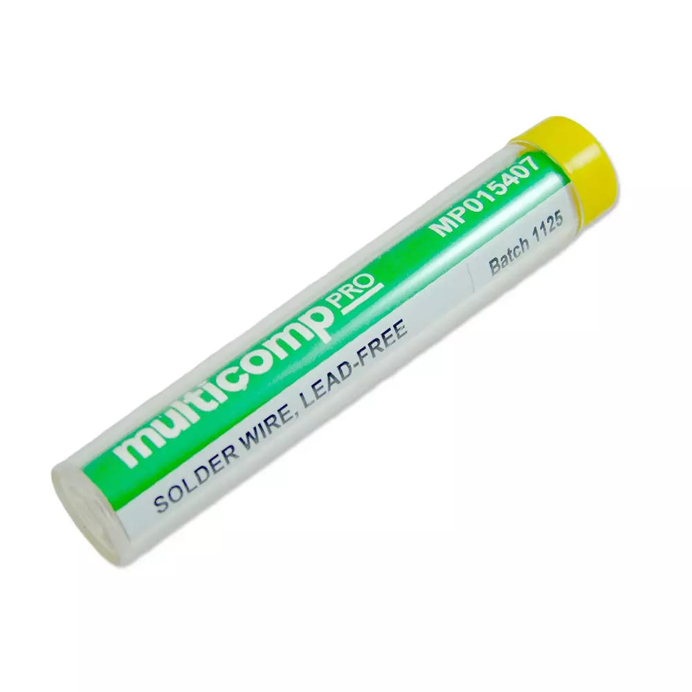 MULTICOMP PRO Solder Wire 0.039 Inch External Diameter - Imperial 1 mm Metric Lead Free Leaded /, MP015407