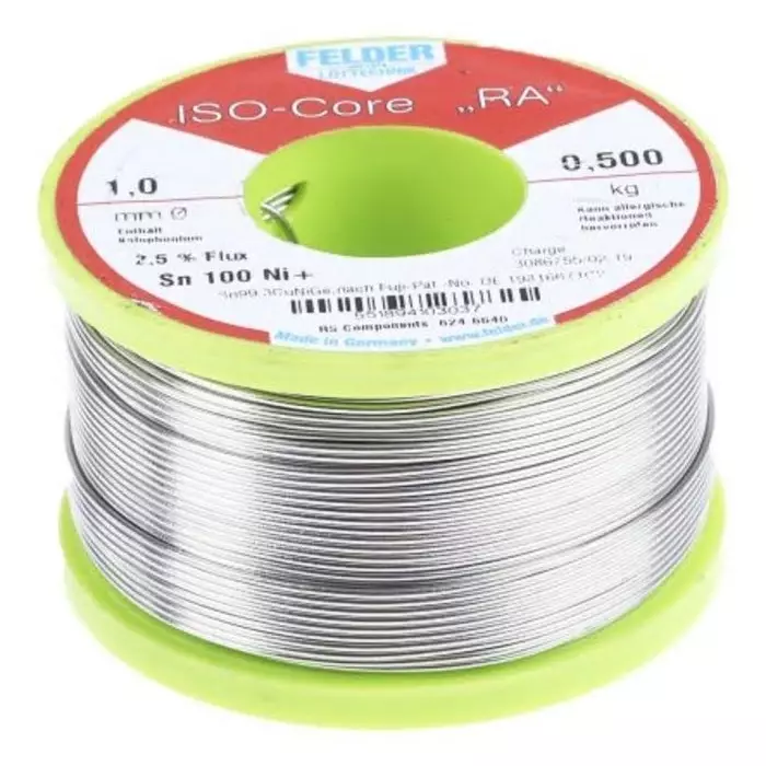 Felder Lottechnik Wire 1 mm Lead Free Solder 227°C Melting Point, 551894103037