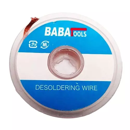 BABA TOOLS Desoldering Wire 1.5 mx1.5 mm Oxide-Free Braided Copper, BSW-02
