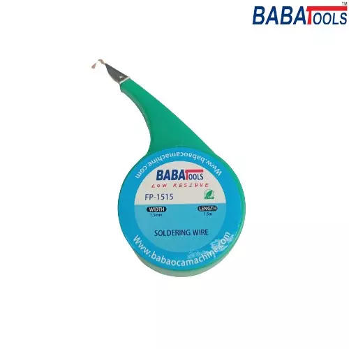 BABA TOOLS Desoldering Wire 1.5 mx1.5 mm Oxide-Free Braided Copper, FP-1515