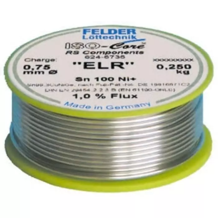 Felder Lottechnik Wire 0.75 mm Lead Free Solder 227°C Melting Point, 5540940720 1037