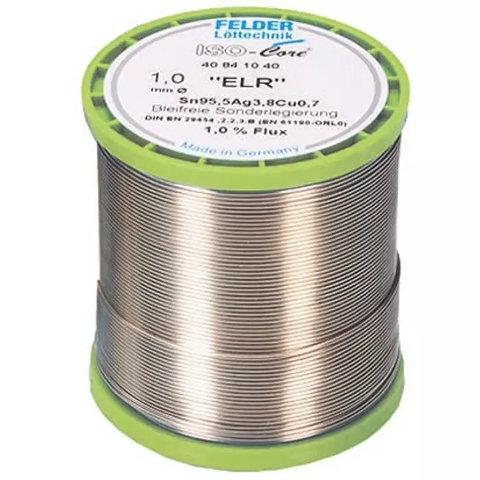 Felder Lottechnik Wire 1 mm Lead Free Solder 217°C Melting Point, 40.841.020.1037
