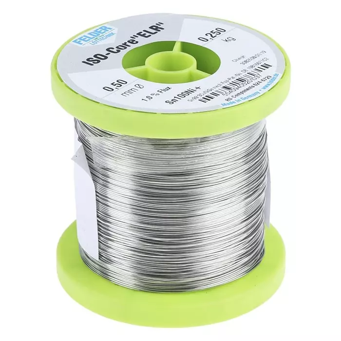 Felder Lottechnik Wire 0.5 mm Lead Free Solder 227°C Melting Point, 5540940520 1037