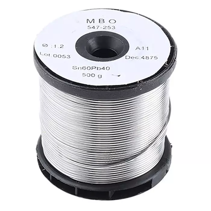 MBO Wire 1.2 mm Lead solder 183°C Melting Point, SN60 PB 12/10-3 CANAUX A11-500G (Pack of 500)