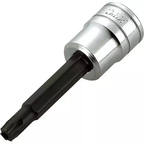Ktc Tamper-Proof TorxSquare Drive Bit T9H 6.3 mm Sq. Drive 54.5 mm Length, BT2-T9H