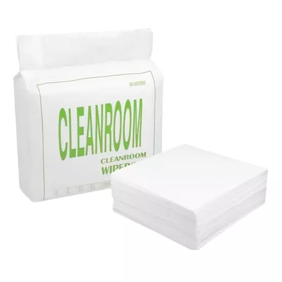 SCHOFIC Polyester Lint Free Cleanroom Wipes Size ‎9x9 inch (22.86x22.86 cm) (Pack of 100)