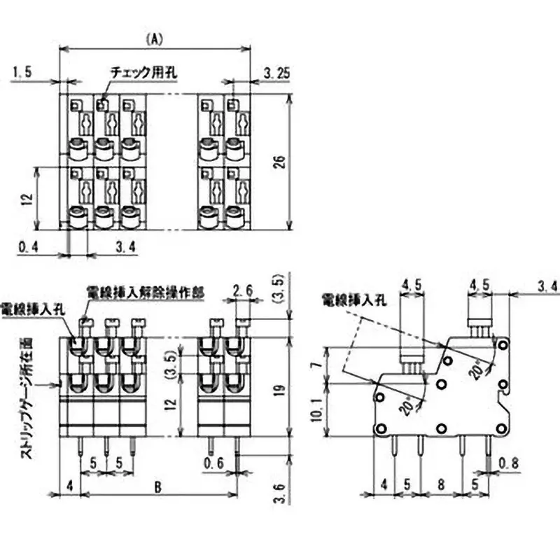 sato-parts-screwless-terminal-block-2-stage-type-for-printed-circuit-boards-ml-1800-s1-16p