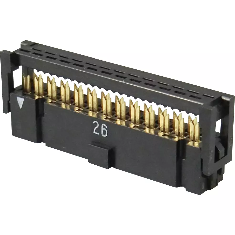 JAE Board To Wire Connector 2.54 mm Pitch Ps Series MIL Type Idc Socket 1.27 mm Pitch Flat Ribbon Cable Connection Closed End Type, PS-26SM-D4P1-1C