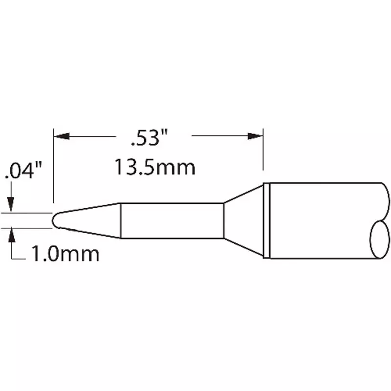 METCAL Chip Cartridge B type 1.0x13.5 mm Standard, CVC-7CN0010A