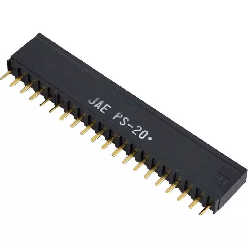 JAE Board To Wire Connector 2.54 mm Pitch Ps Series Socket Receptacle For Open Pin Header / Straight Through Hole Type Single Row Type, PS-20SD-S4TS1-1