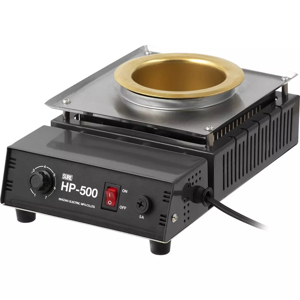 Sure Solder Pot AC100V-300(50/60Hz) Rated Power About 1.2 Melt Solder Amount Mica heater, HP-500