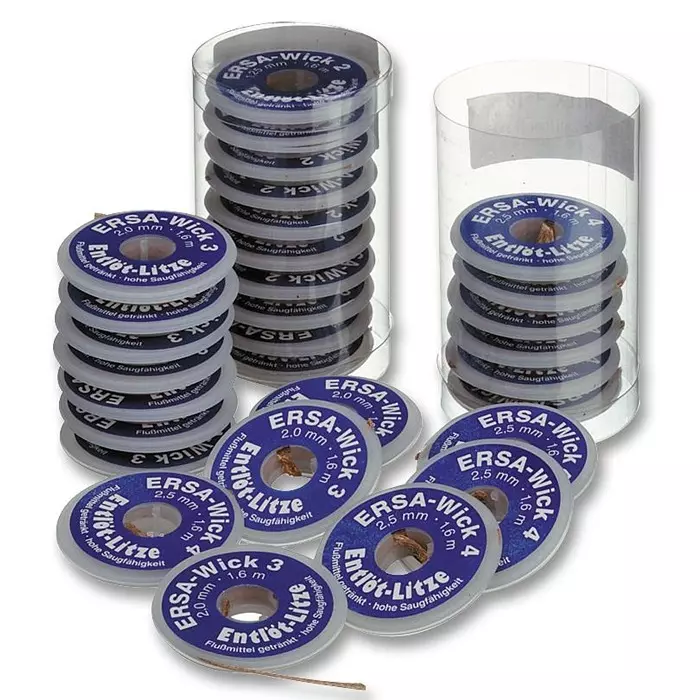 ERSA DESOLDERING BRAID, 2.7M, PK10, 0WICKNC2.7/10 (Pack of 10)