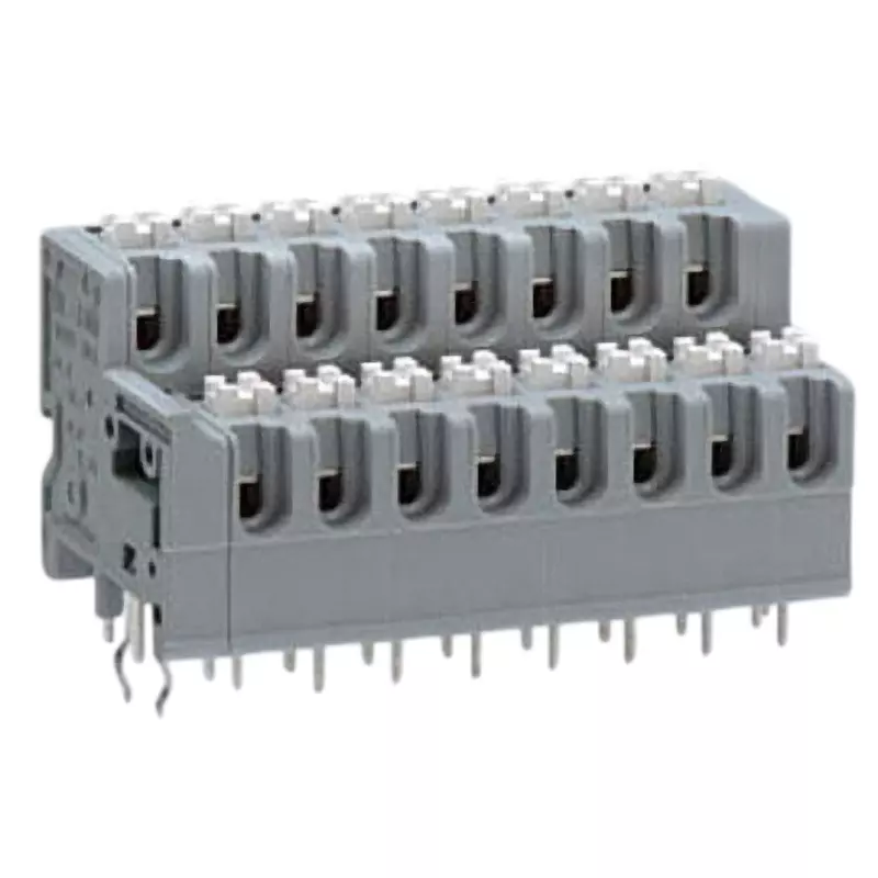 Sato Parts Screwless Terminal Block 2-Stage Type For Printed Circuit Boards, ML-3300-28P