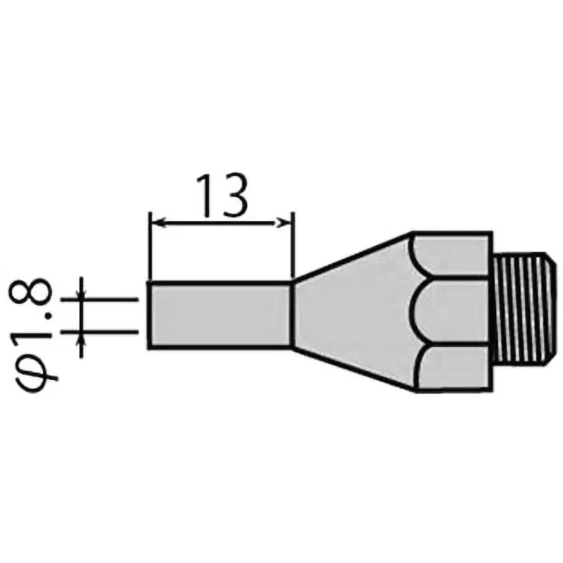 Goot Replacement Nozzle 1.8 mm Tip Diameter, HB-80N-SB