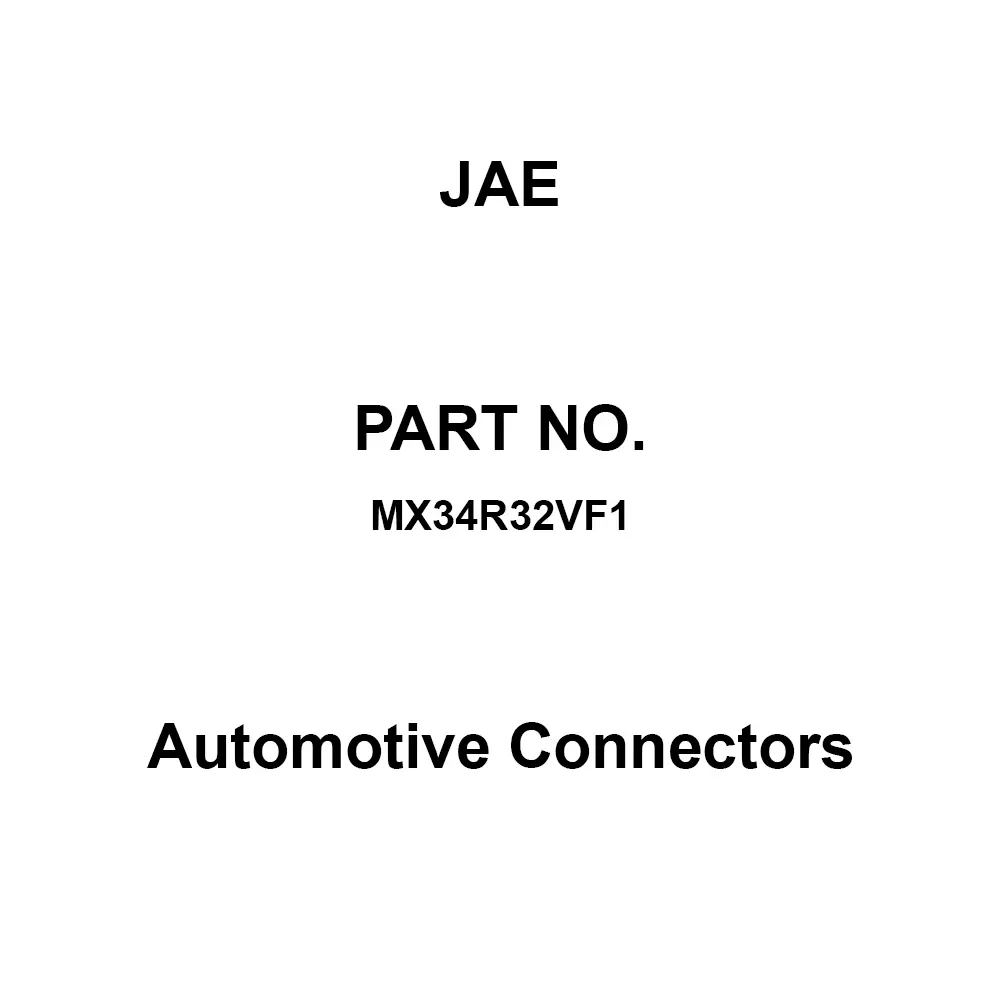 JAE Automotive Connectors 32 Pole Pin Header 3 Amp, MX34R32VF1 (10 Pcs)