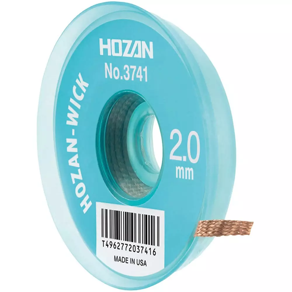 HOZAN Desolder Braid 1.5 mm Overall Length 2 mm Line Width, No.3741