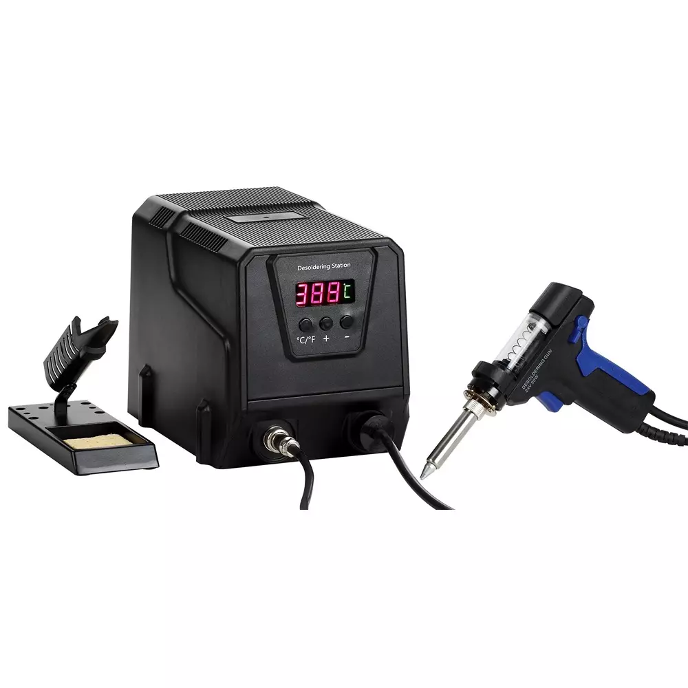 MULTICOMP PRO Desoldering Rework Station 240 V Supply Voltage VAC Gun & Stand Kit Contents UK Type G Plug, MP740415 UK