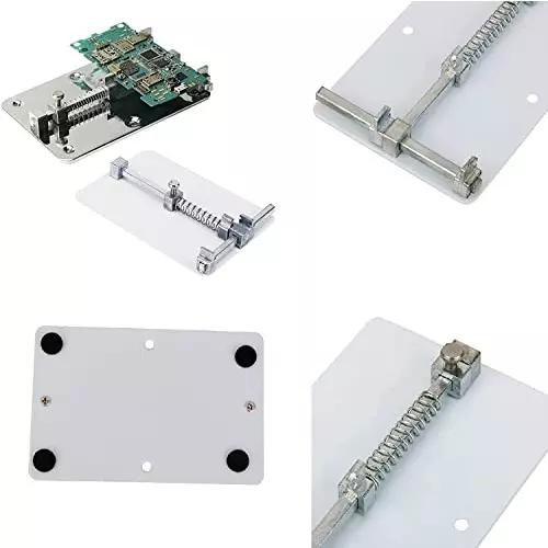 SCHOFIC PCB Circuit Board Holder for Mobile Phone & Other ‎White (Pack of 5)