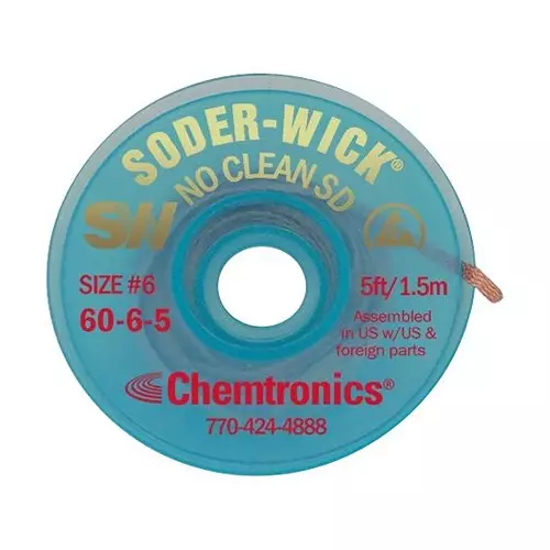 CHEMTRONICS Desoldering Braid, No Clean, Sd, 6065