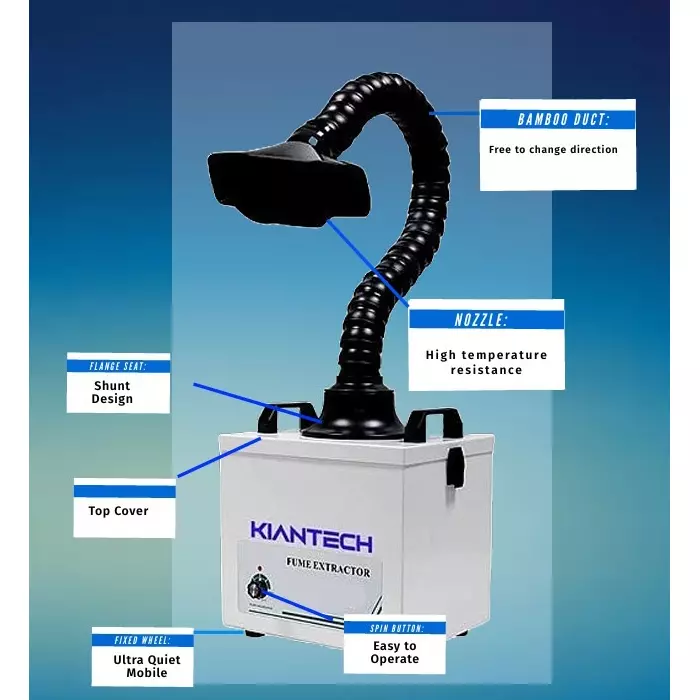 NVEE1 KianTech Fume Extractor 100 W 110/220 V 235 m³/h, FE 1100