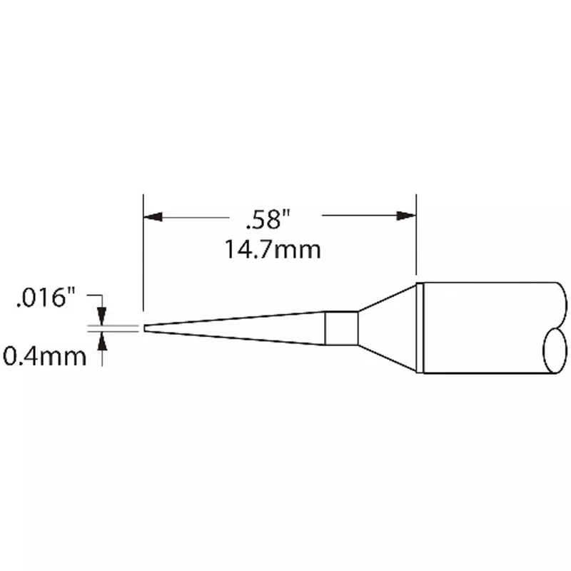 METCAL Chip Cartridge B type 0.4x14.7 mm Standard, CVC-6CN1504A
