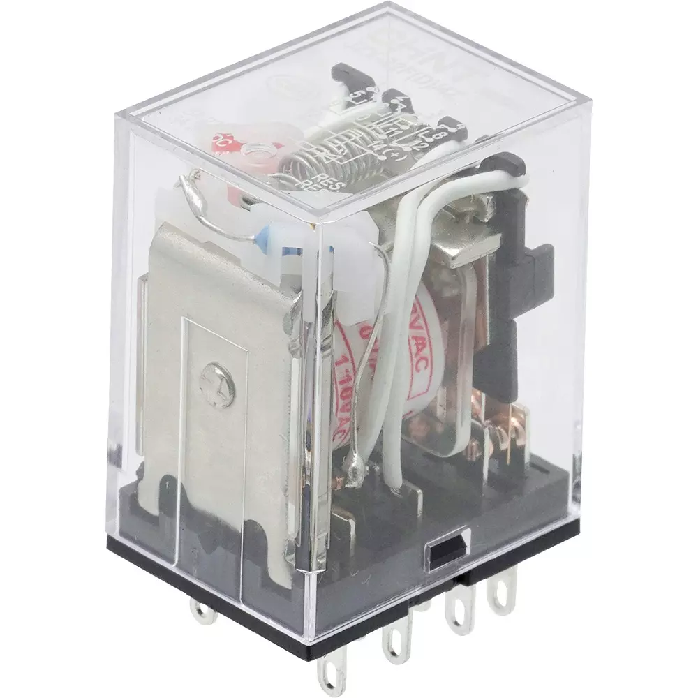 MonotaRO Mini Relay 4 Pole mass 31 g Rated Voltage AC110 V Insulation_Resistance 100 MΩ rated carrying current 3 a, JZX-22F(D)/110AC-4Z6