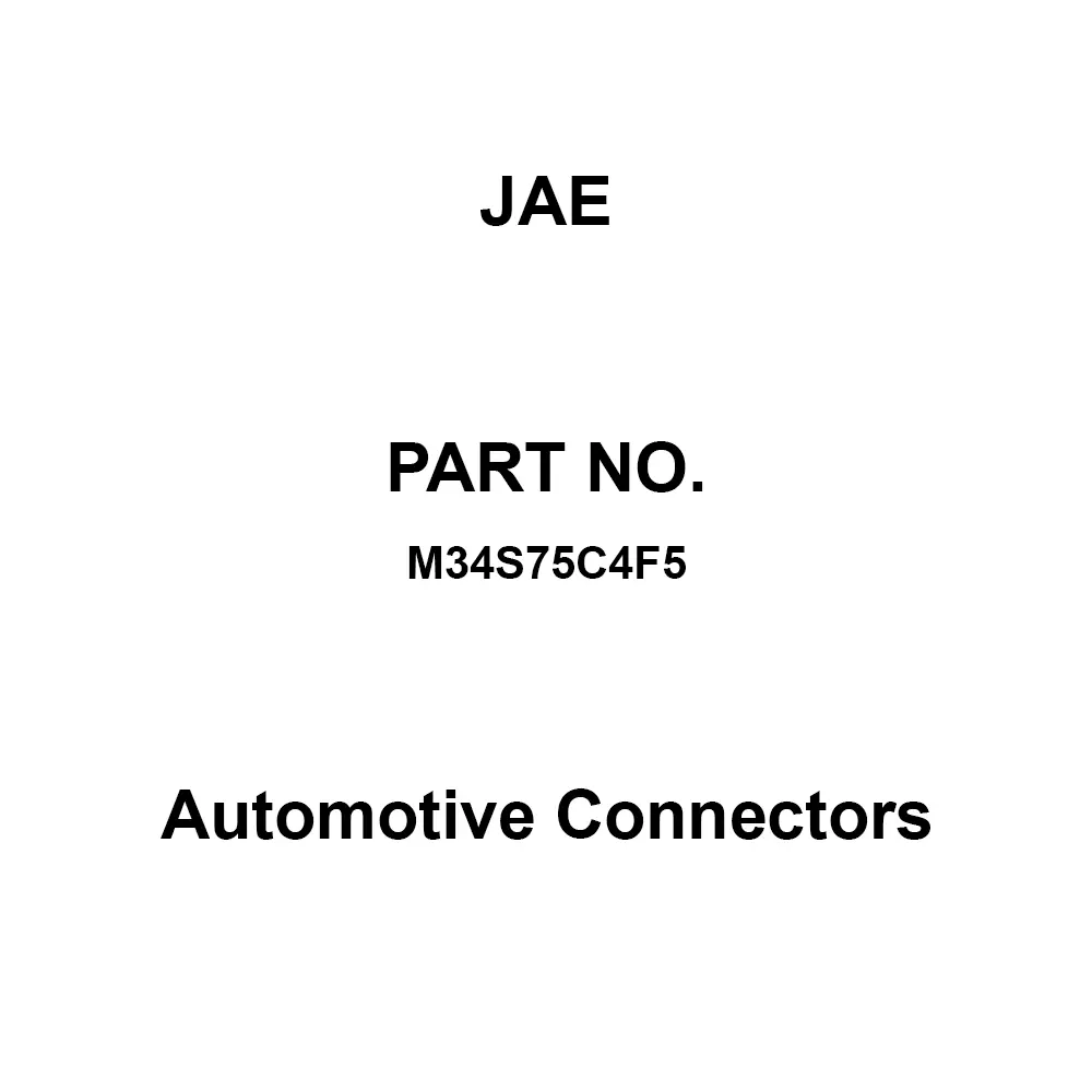 JAE Automotive Connectors 100 mΩ Socket Contact 3 Amp, M34S75C4F5 (1 Roll (15000 Pcs))