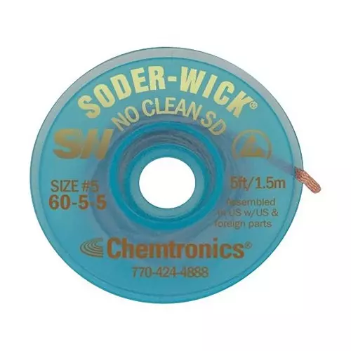 CHEMTRONICS Desoldering Braid, 3.9Mm, 1.5M, 6055