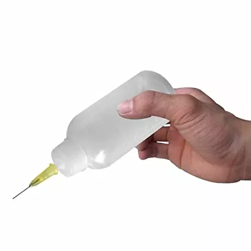 SCHOFIC 50 ml Rosin Flux Alcohol Syringe Bottle for Dispenser Rosin Solder Flux + Needles, ‎ESD-DB-50 (Pack of 50)