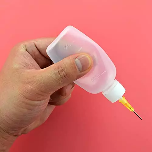 SCHOFIC 50 ml Rosin Flux Alcohol Syringe Bottle for Dispenser Rosin Solder Flux + Needles, ‎ESD-DB-50 (Pack of 50)