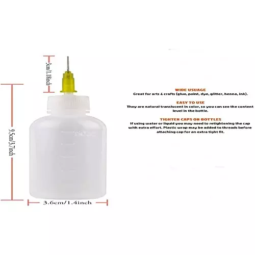 SCHOFIC 50 ml Rosin Flux Alcohol Syringe Bottle for Dispenser Rosin Solder Flux + Needles, ‎ESD-DB-50 (Pack of 50)