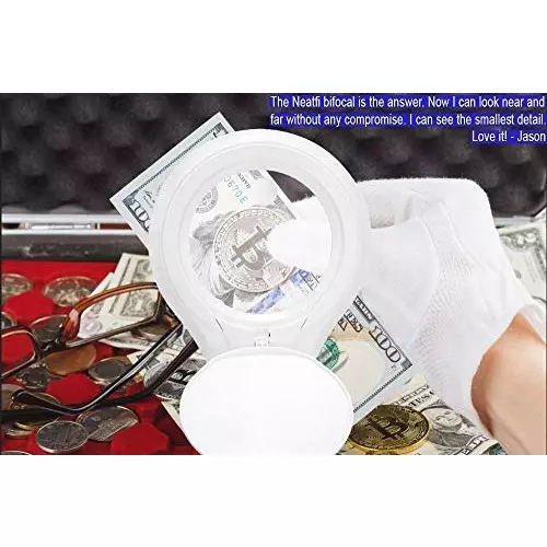 SCHOFIC 1200 Lumens Super LED Magnifying Lamp with Clamp and Adjustable Arm White, ‎6022