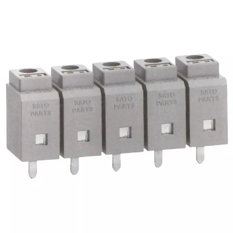 Sato Parts Screw-Less Terminal Block Ml-400 For Printed Circuit Boards, ML-400-NV-5P