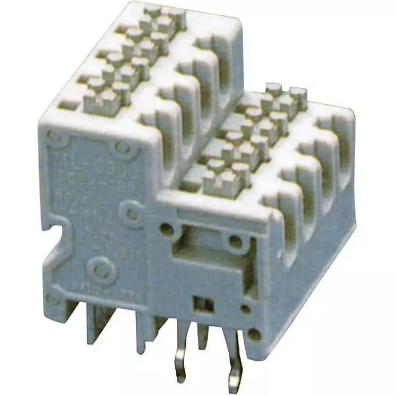 Sato Parts Screwless Terminal Block 2-Stage Type For Printed Circuit Boards, ML-3300-8P