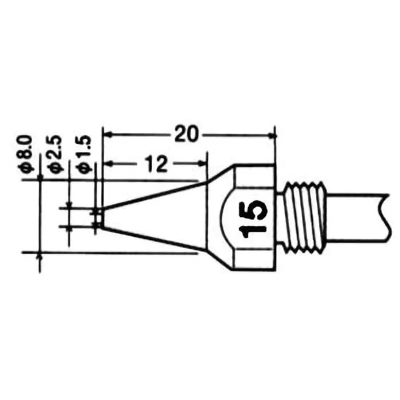 Goot Soldering Iron Replacement Nozzle for TP-100, TP-200AS, TP-100N-15
