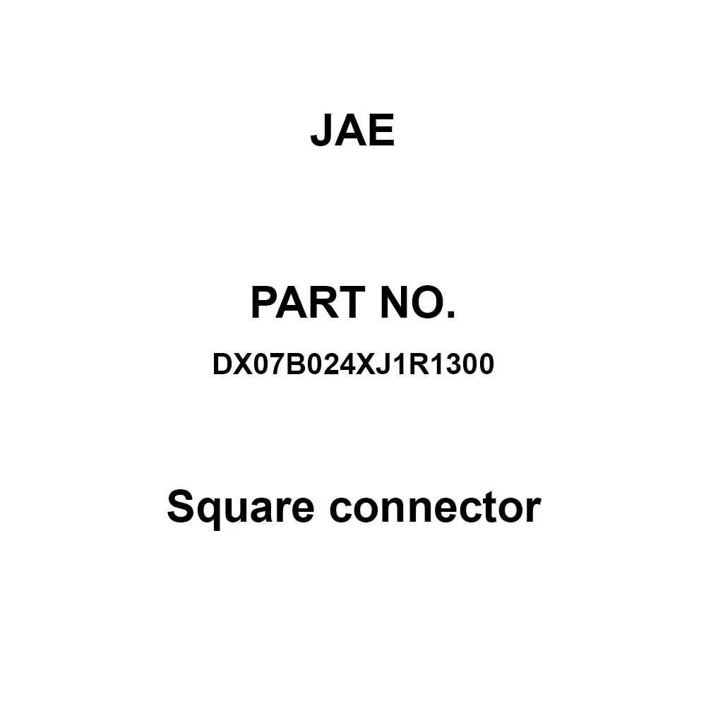 JAE Square Connector 24 Pole 100 mΩ Receptacle, DX07B024XJ1R1300 (1 Roll (1300 Pcs))