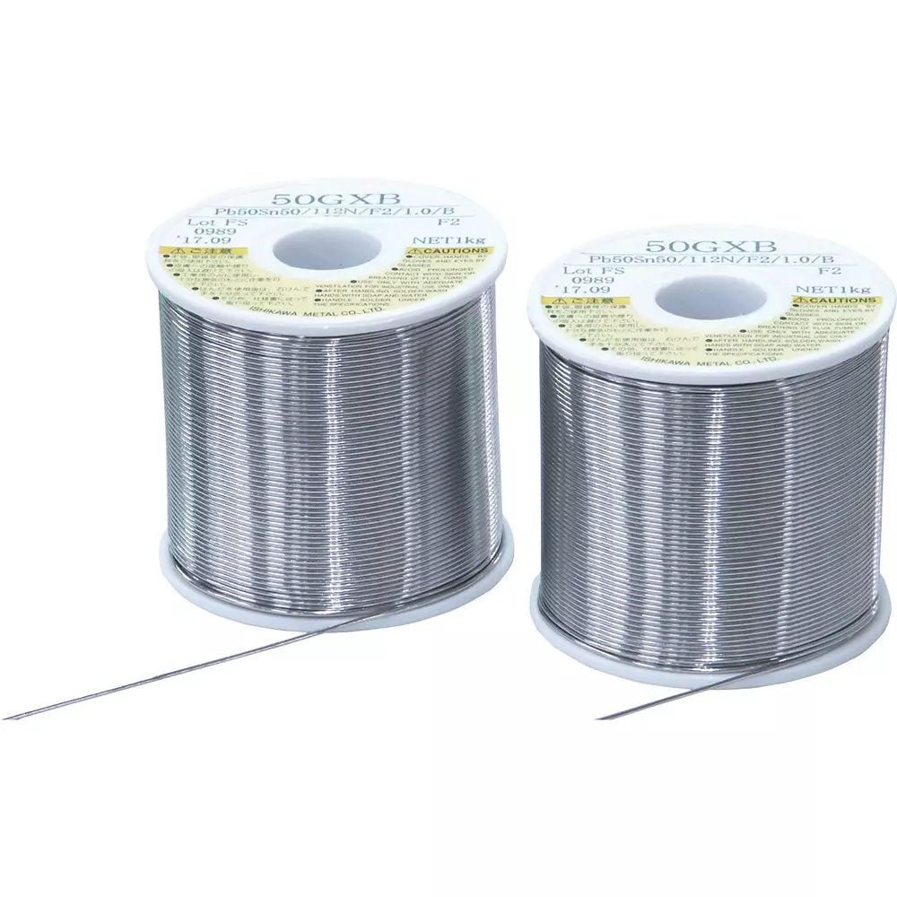 ISHIKAWA Leaded Flux Cored Solder 183 to 215 Melting Point, 50GXB-10
