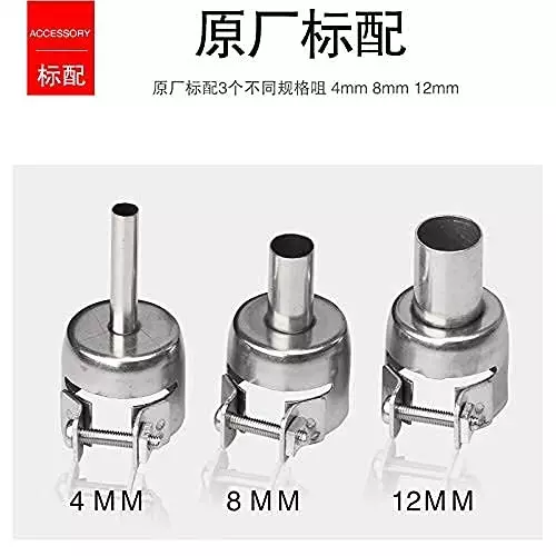SCHOFIC Nozzle Kit Stainless Steel Silver (Pack of 3)