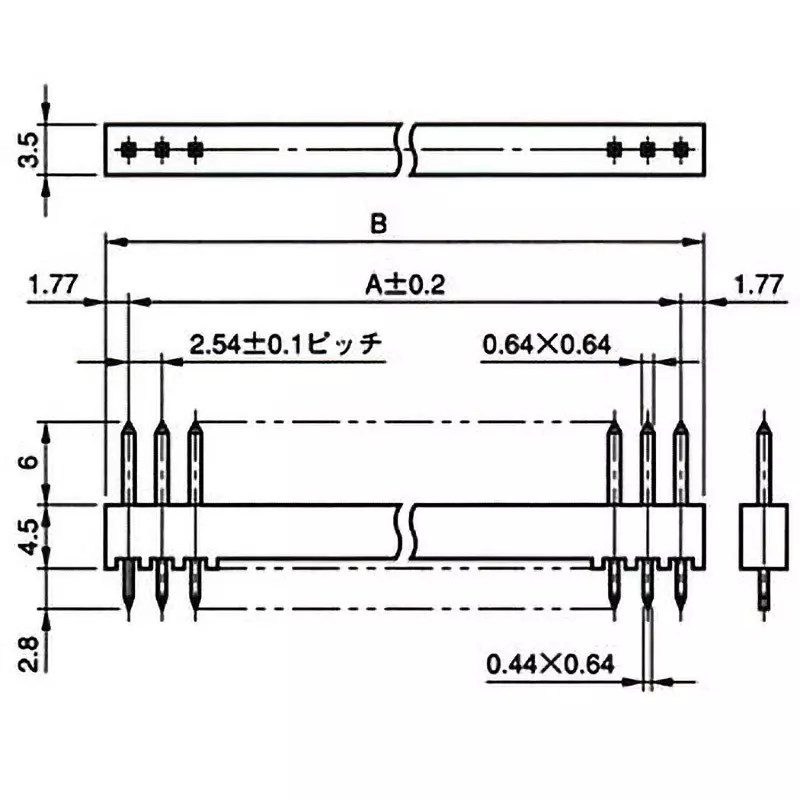 jae-board-to-wire-connection-connector-ps-series-straight-through-hole-type-for-open-pin-header-ps-10pe-s4t1-pn1