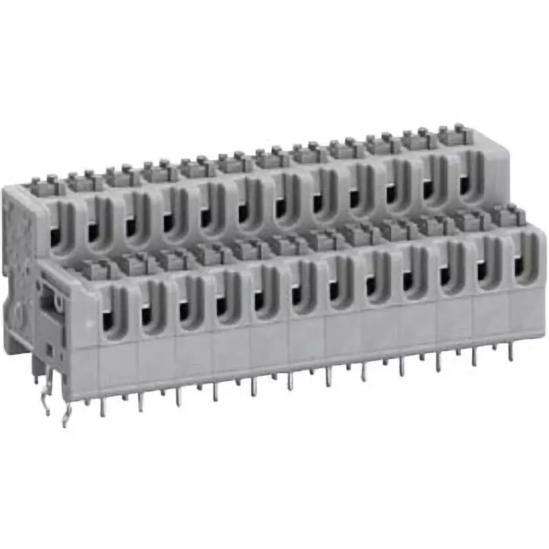 Sato Parts Screwless Terminal Block 2-Stage Type For Printed Circuit Boards, ML-3300-24P