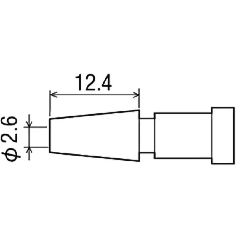Goot Replacement Nozzle 2.6 mm Tip Diameter, GS-108N