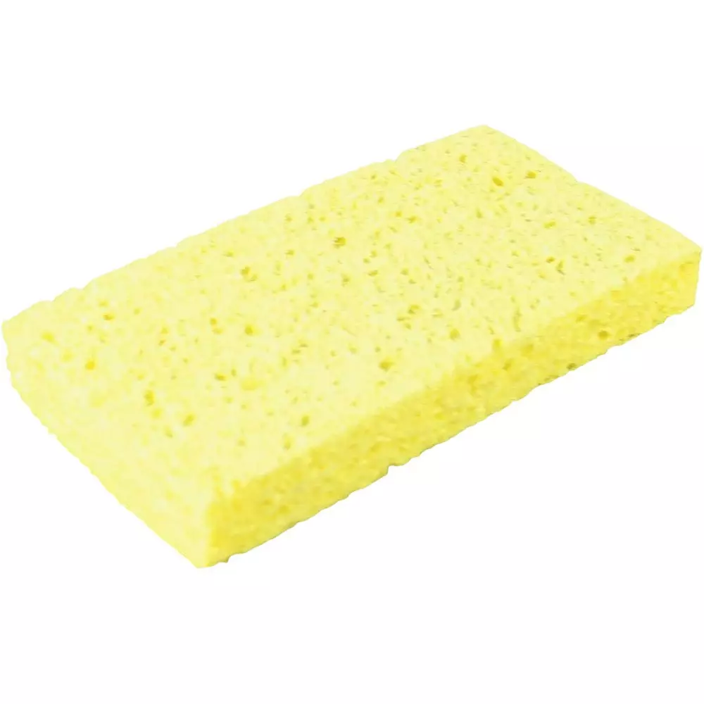 BEETECH Sponge Yellow Color Rectangular Shape and 6x6x1.7 cm Size for Cleaning Purpose