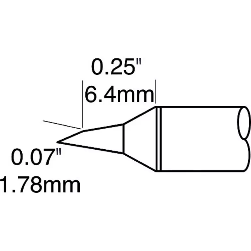 METCAL Chip Cartridge C type 1.78 mm x 6.4 mm Standard, CVC-7BV6018P