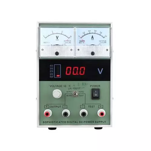 SCHOFIC DC Power Supply Variable ‎15 V 1A Adjustable Switching Regulated Grey, ‎DPS001