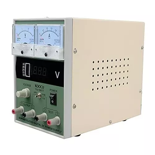 SCHOFIC DC Power Supply Variable ‎15 V 1A Adjustable Switching Regulated Grey, ‎DPS001